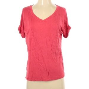 Kim & Cami small Wild salmon short sleeve T-shirt women’s casual essential tee